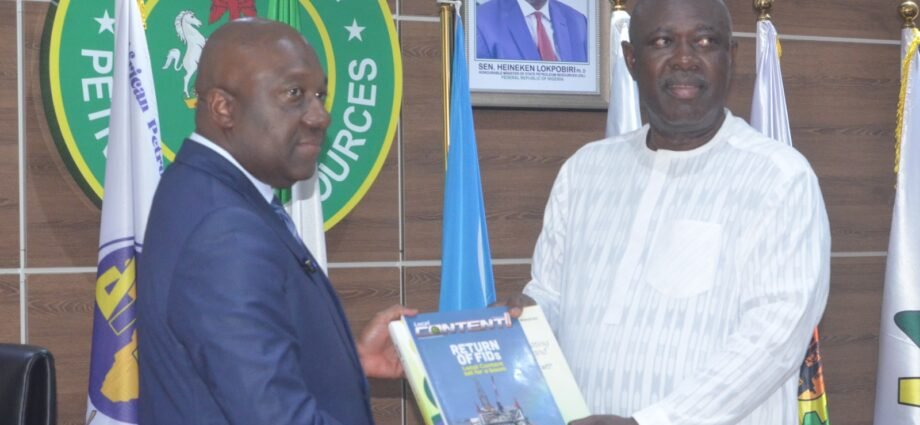 Sen. Heineken Lokpobiri, Minister of State for Petroleum Resources (Oil) and Republic of Congo Minister of Hydrocarbons, Mr Steve Onanga