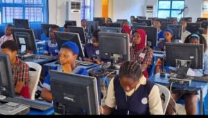 A cross section of participants during the Ibadan edition of its AI/Data Science for Her Boot Camp organized by Tech Girl Club on Monday.