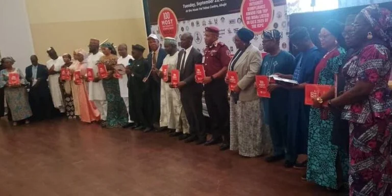 Some of the awardees at the Verbatim Magazine Awards-Dinner in Abuja
