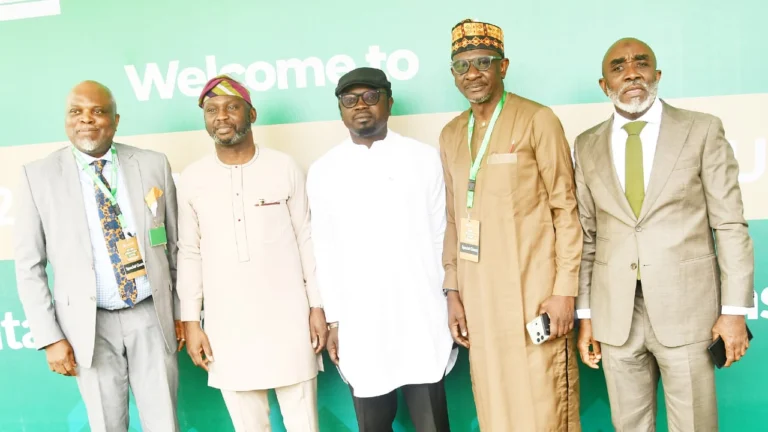 L-R, Tope Fasua, Special Adviser to President on Economic Affairs, Ayodele Olawande, Minister of Youth Development, Olasupo Olusi, MD/CEO Bank of Industry (BoI) and Asad Alam, Guest Lecturer/ Adjunct Professor, Georgetown University Washington DC during the BoI 2026 annual public lecture, with the theme "Rethinking Capital for Inclusive Economic Transformation" held in Abuja.