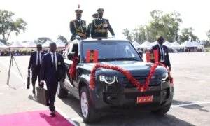 The Chief of Army Staff (COAS), Lt.-Gen. Waidi Shaibu during the passing-out parade of 183 cadets of the Direct Short Service Commission (DSSC) Course 29/2026 at the Nigerian Army School of Infantry (NASI), Jaji Military Cantonment, Kaduna State, on Friday.