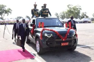 The Chief of Army Staff (COAS), Lt.-Gen. Waidi Shaibu during the passing-out parade of 183 cadets of the Direct Short Service Commission (DSSC) Course 29/2026 at the Nigerian Army School of Infantry (NASI), Jaji Military Cantonment, Kaduna State, on Friday.