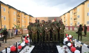 COAS inaugurates 30 family housing units in Kaduna.
