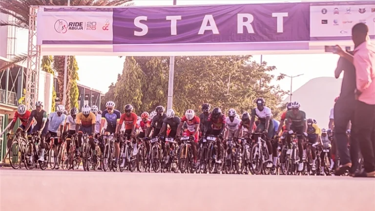 Cyclists at the Ride Abuja Race