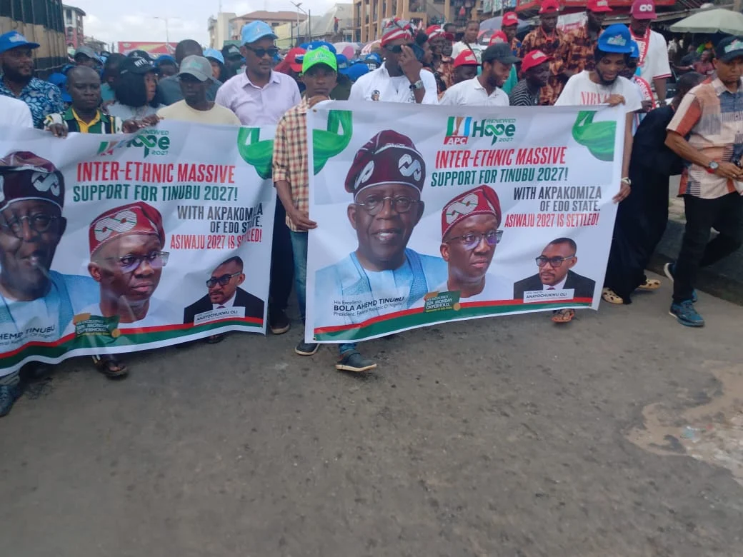 Inter-ethnic ​‌‌‍‍​​‍⁠⁠‍​​​‌‍⁠‌‍‌​groups in Edo rally support for Tinubu’s re-election 