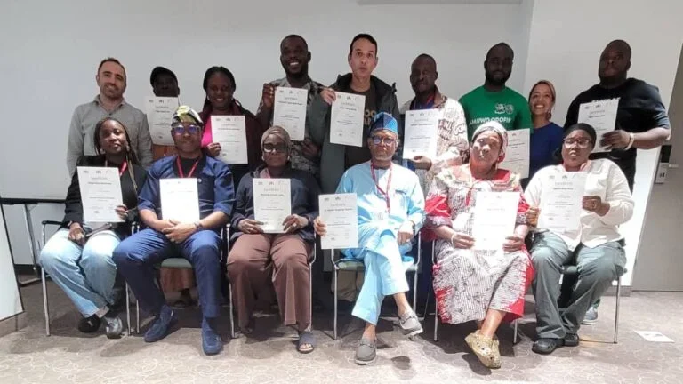 A cross section of members of delegation to a 10-day technical study tour to Bavaria, Germany, on waste management.