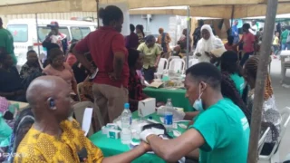 Medical Guild’s centenary celebration and medical outreach at Orile-Agege General Hospital, Lagos, on Wednesday.