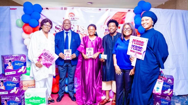 Miss Ololade Ogunnubi, CEO, Lola Cater Foundation (third left), with other partners and stakeholders