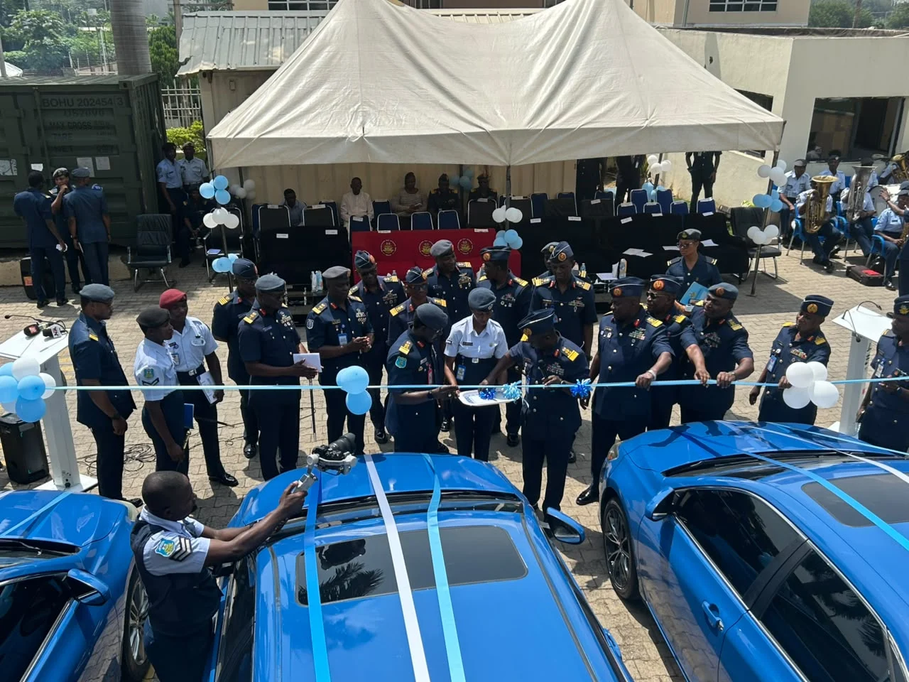NAF unveils vehicles to boost air warfare doctrine centre operations