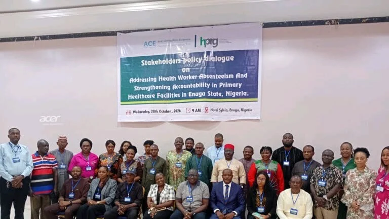 Research group decries health workers’ absenteeism in Enugu PHCs